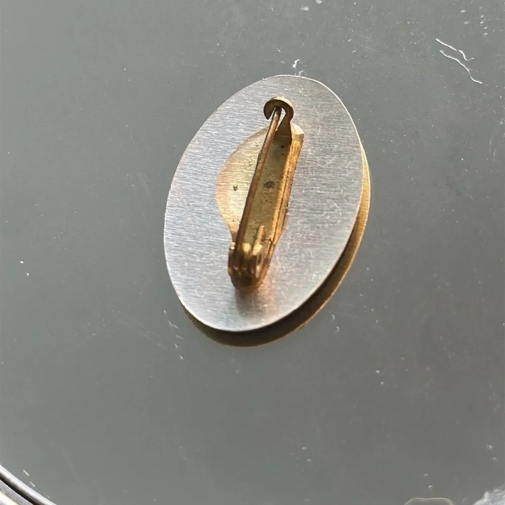 Catholic Medugorje Blue and Gold‎ Religious Pin